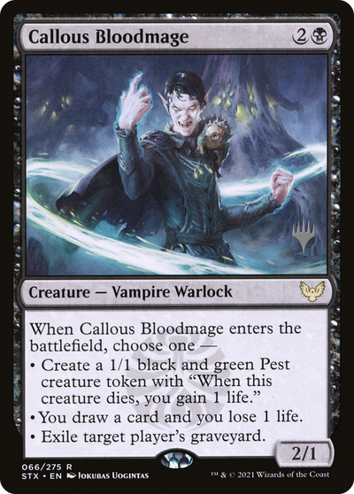 Callous Bloodmage (PPSTX-66P) - Strixhaven: School of Mages Promos Foil
