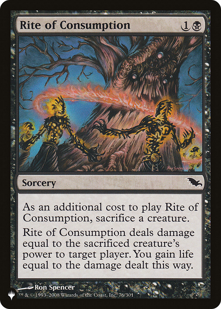 Rite of Consumption (LIST-76/301) - The List