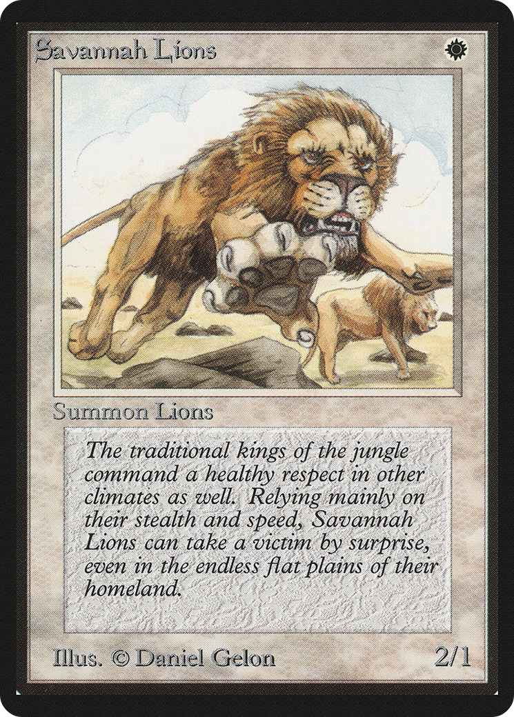 Savannah Lions (LEB-) - Limited Edition Beta