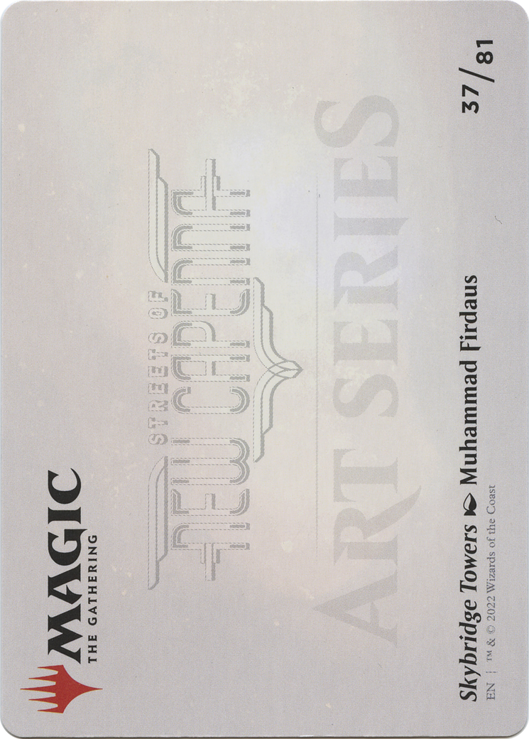 Skybridge Towers // Skybridge Towers (ASNC-037) - New Capenna Art Series (Borderless) Foil