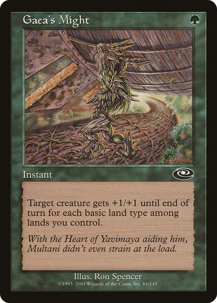 Gaea's Might (PLS-081) - Planeshift Foil