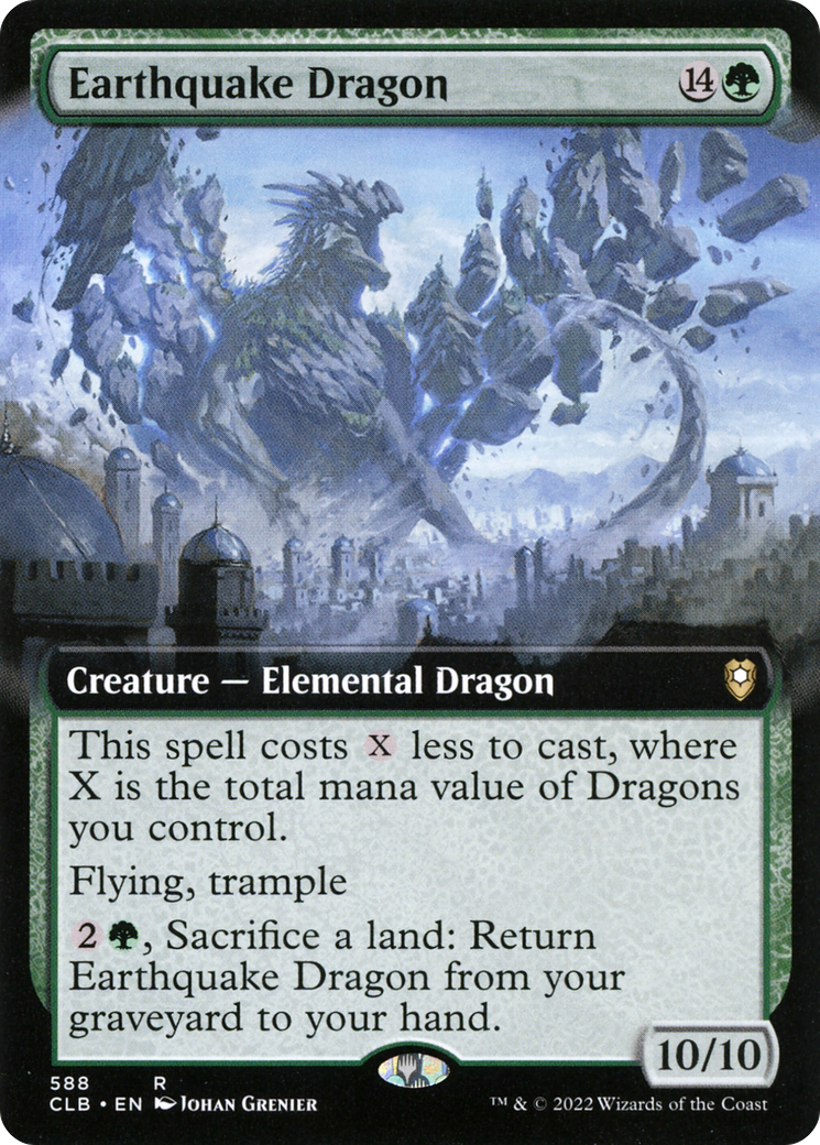 Earthquake Dragon (Extended Art) (CLB-588) - Commander Legends: Battle for Baldur's Gate: (Extended Art) Foil