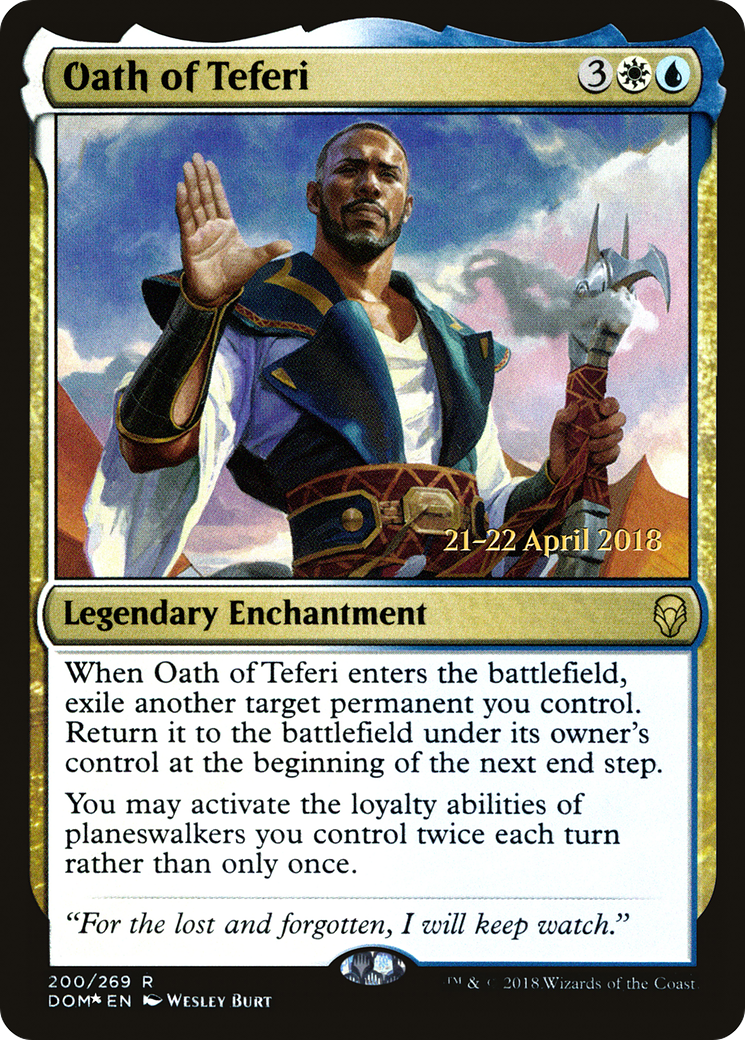 Oath of Teferi (PRE-200) - Dominaria Promos Foil