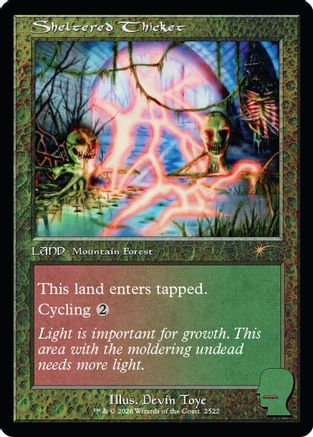Sheltered Thicket (SLD-2522) - Secret Lair Drop Series Foil