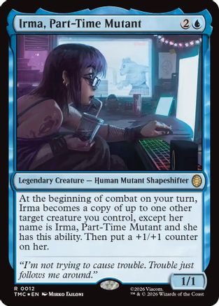 Irma, Part-Time Mutant (Surge Foil) (TMC-012) - Commander: Teenage Mutant Ninja Turtles Foil