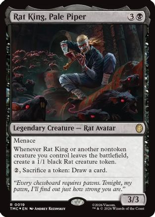 Rat King, Pale Piper (Surge Foil) (TMC-019) - Commander: Teenage Mutant Ninja Turtles Foil