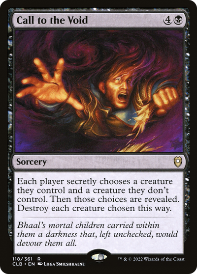 Call to the Void (CLB-118) - Commander Legends: Battle for Baldur's Gate Foil