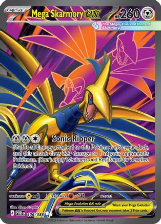 Mega Skarmory ex 106/088  - Holofoil ME03 Perfect Order - Ultra Rare
