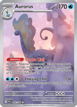 Aurorus 092/088  - Holofoil ME03 Perfect Order - Shiny Rare