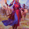 Jaya, Fiery Negotiator // Jaya, Fiery Negotiator (ADMU-034) - Dominaria United Art Series (Borderless) Foil