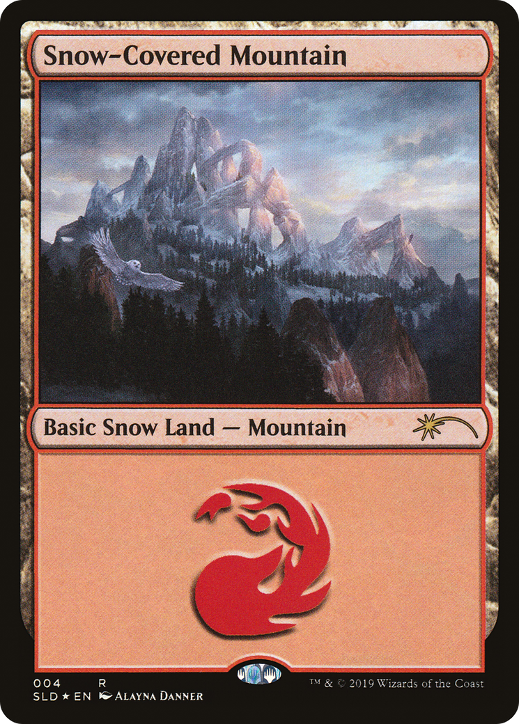Snow-Covered Mountain (4) (SLD-004) - Secret Lair Drop Foil