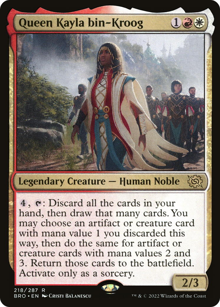 Queen Kayla bin-Kroog (BRO-218) - The Brothers' War Foil
