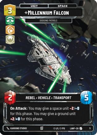 Millennium Falcon - Dodging Patrols (5) - A Lawless Time Weekly Play Promos