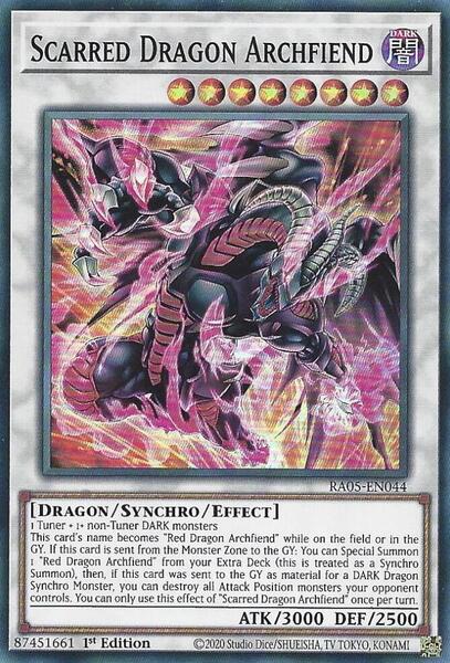 Scarred Dragon Archfiend (Starlight Rare) (RA05-EN044) - Rarity Collection 5 1st Edition