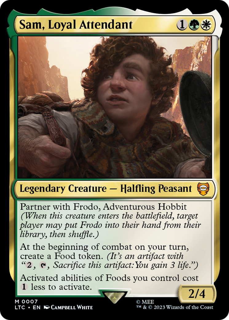 Sam, Loyal Attendant (LTC-007) - Tales of Middle-earth Commander Foil