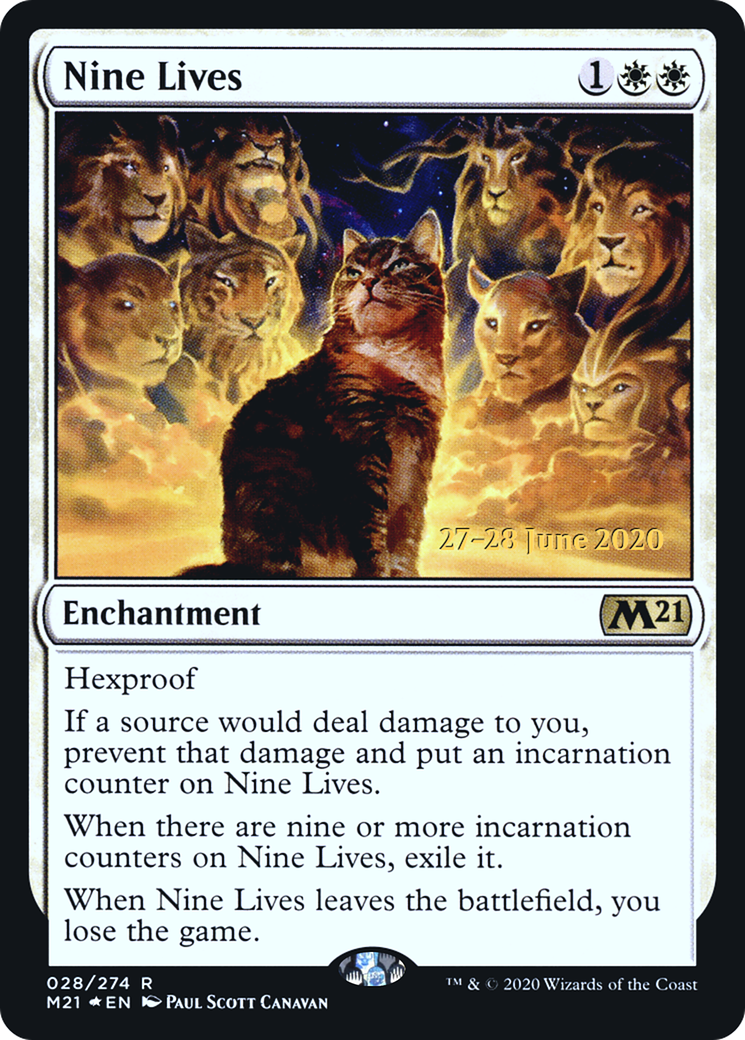 Nine Lives (PRE-028) - Core Set 2021 Promos Foil