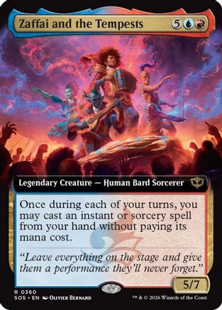 Zaffai and the Tempests (Extended Art) (SOS-360) - Secrets of Strixhaven
