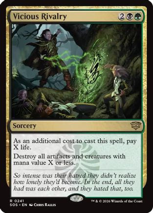 Vicious Rivalry (SOS-241) - Secrets of Strixhaven Foil