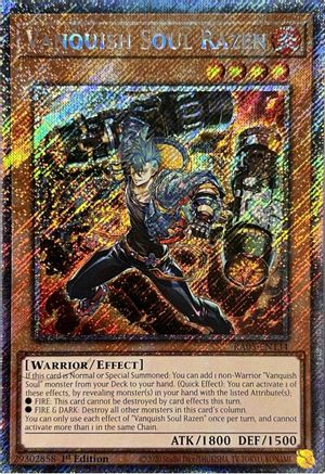 Vanquish Soul Razen (Secret Rare) (RA05-EN134) - Rarity Collection 5 1st Edition