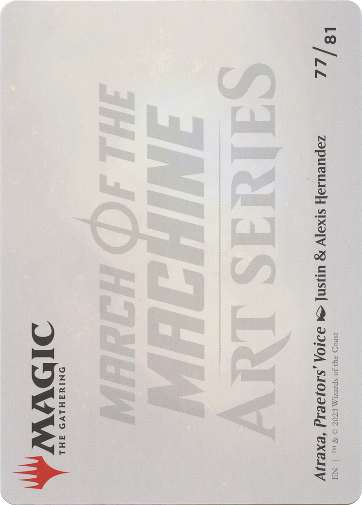 Atraxa, Praetors' Voice // Atraxa, Praetors' Voice (AMOM-077) - March of the Machine Art Series (Borderless)