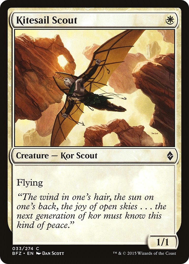 Kitesail Scout (BFZ-033) - Battle for Zendikar Foil