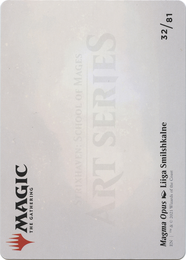 Magma Opus // Magma Opus (ASTX-032) - Strixhaven Art Series (Borderless) Foil