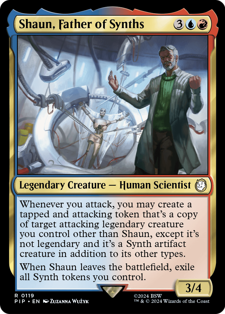 Shaun, Father of Synths (PIP-119) - Fallout Foil