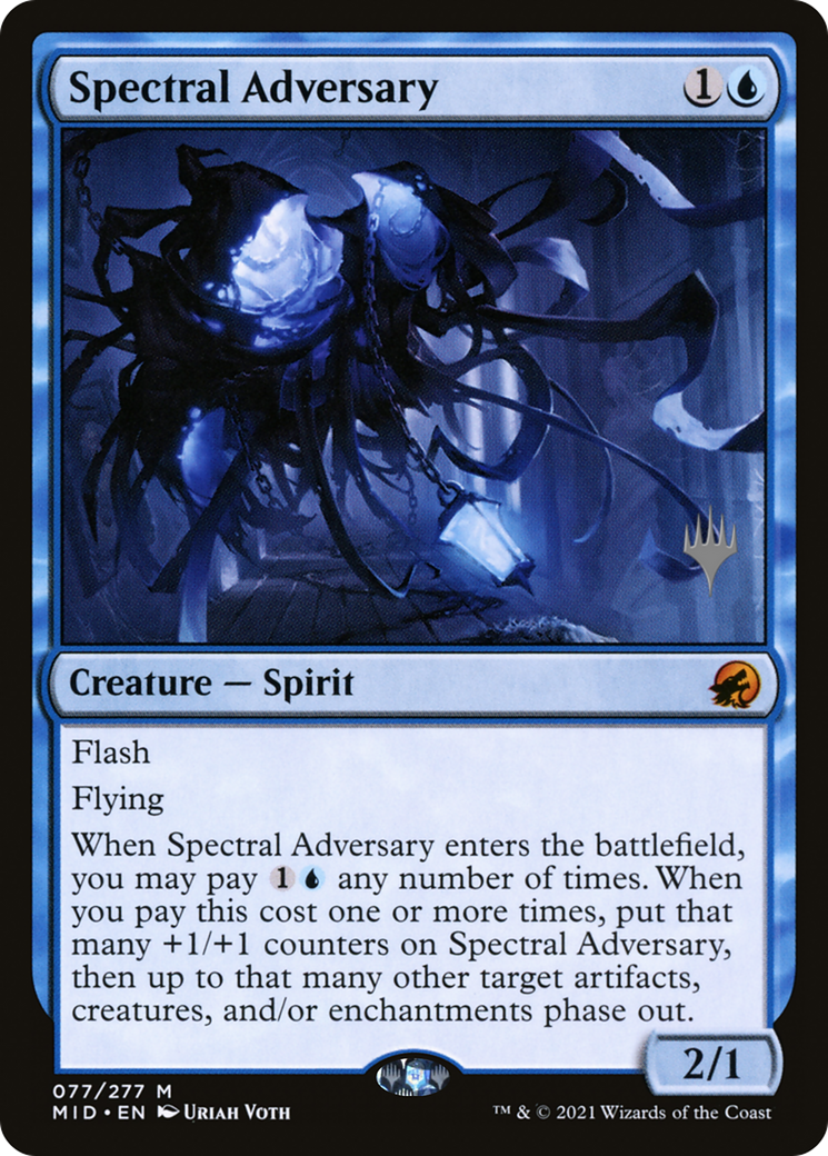 Spectral Adversary (PPMID-77P) - Innistrad: Midnight Hunt Promos