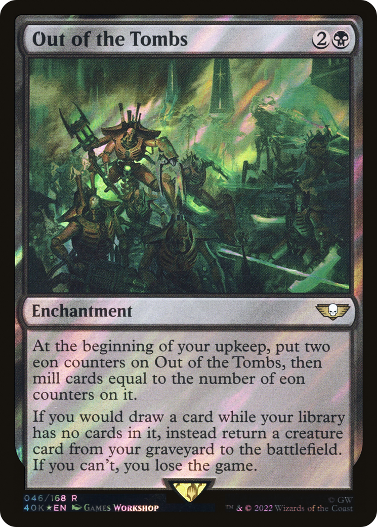 Out of the Tombs (Surge Foil) (40K-046) - Warhammer 40,000 Commander Foil