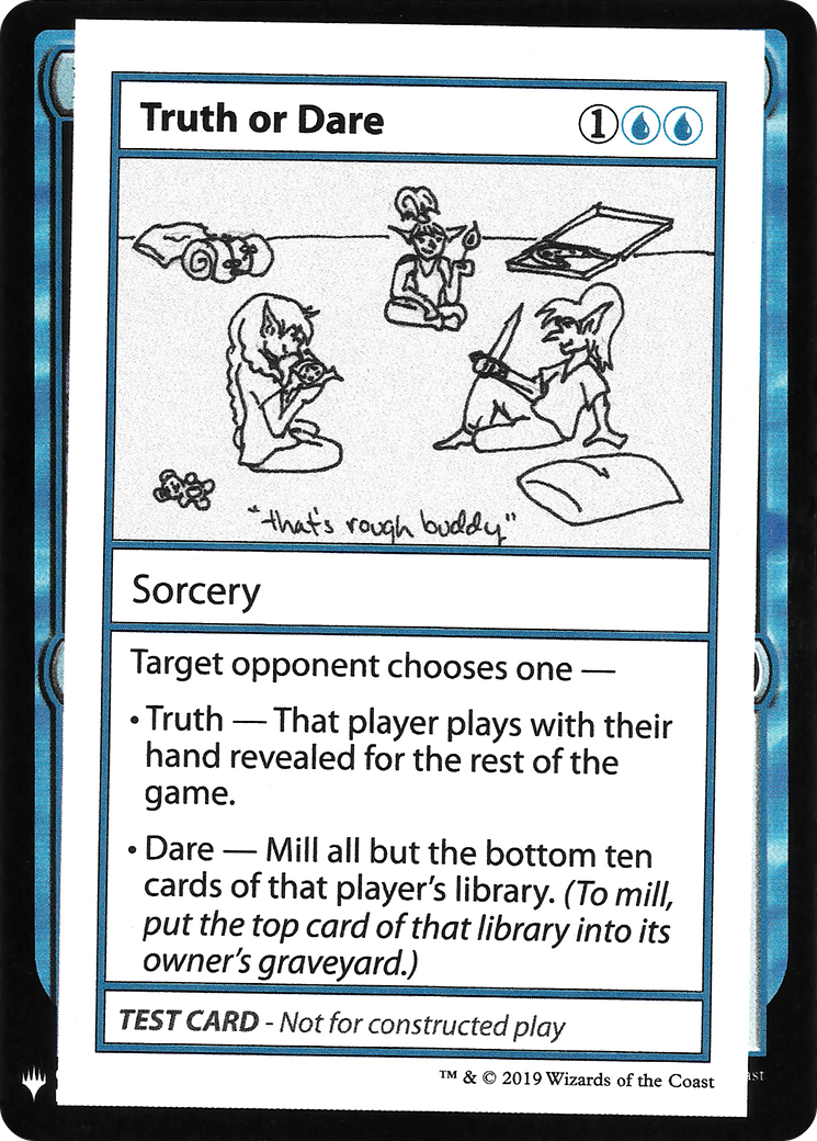 Truth or Dare (CMB1-) - Mystery Booster Playtest Cards 2019