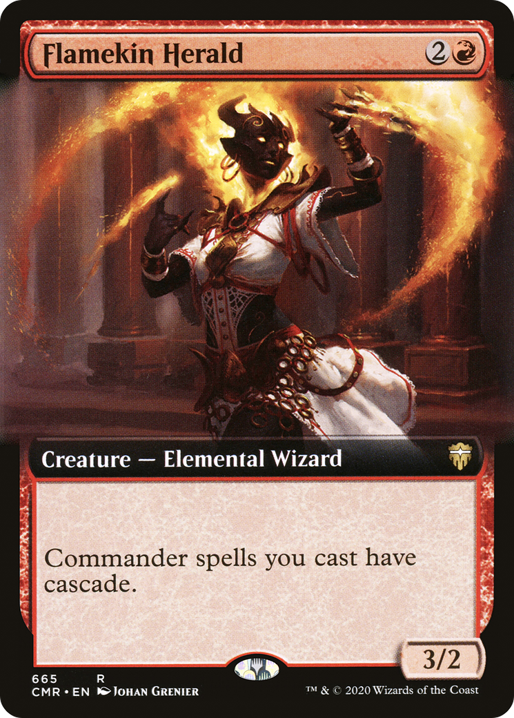 Flamekin Herald (Extended Art) (CMR-665) - Commander Legends: (Extended Art) Foil