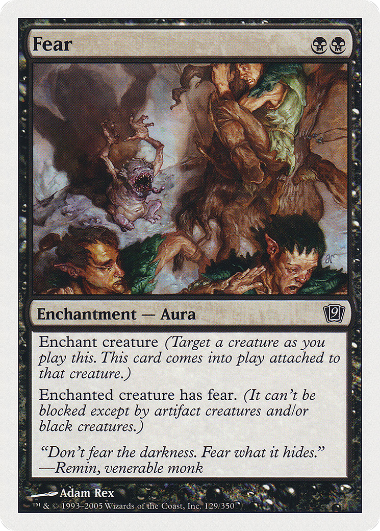 Fear (9ED-129) - 9th Edition Foil