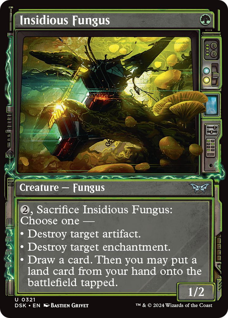 Insidious Fungus (Showcase) (DSK-321) - Duskmourn: House of Horror: (Showcase) Foil