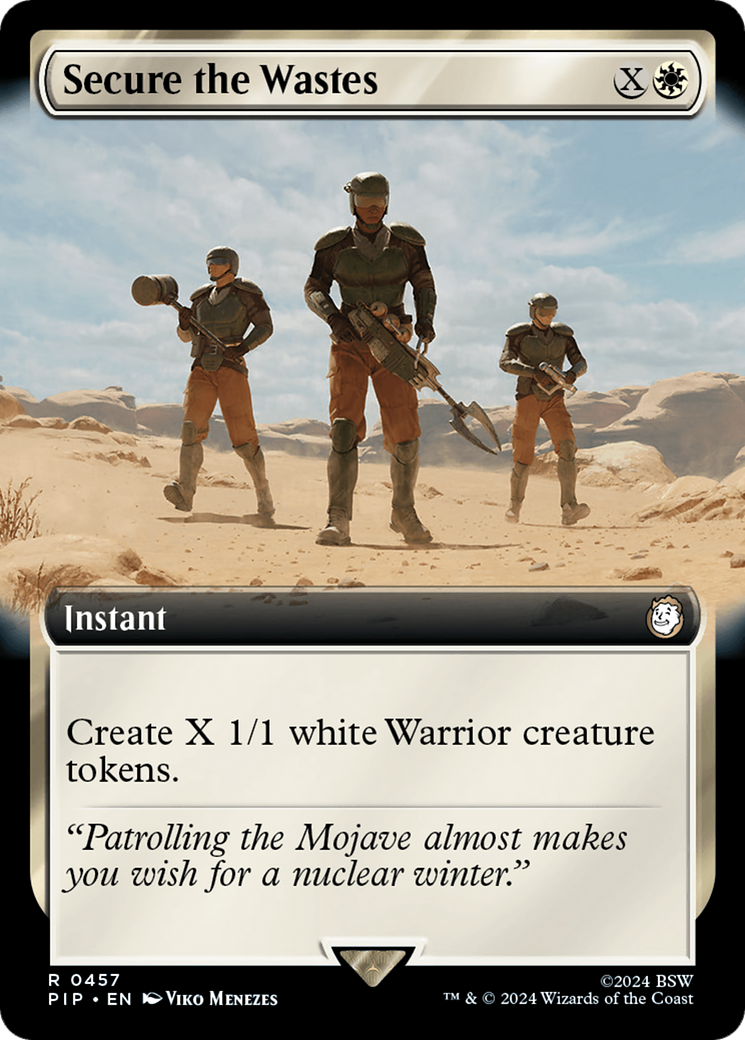 Secure the Wastes (Extended Art) (PIP-457) - Fallout: (Extended Art) Foil