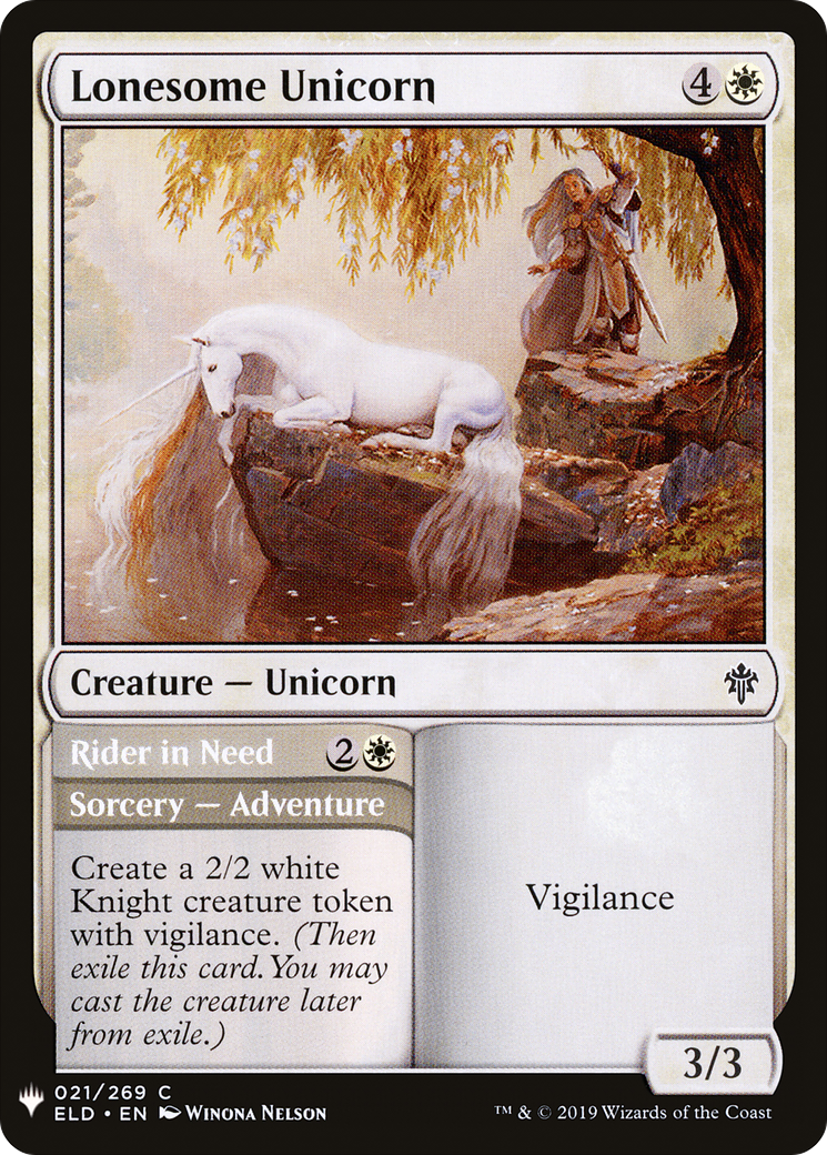 Lonesome Unicorn (LIST-ELD-21) - The List