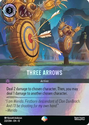 Three Arrows (Epic) (222/204) - Wilds Unknown Holofoil