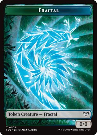Fractal (0004) // Pest (0008) Double-Sided Token (SOS-4 // 8) - Secrets of Strixhaven Foil