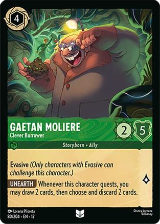 Gaetan Moliere - Clever Burrower (80/204) - Wilds Unknown Cold Foil