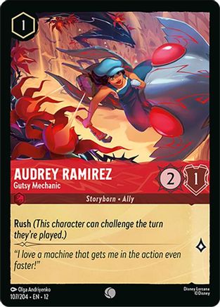 Audrey Ramirez - Gutsy Mechanic (107/204) - Wilds Unknown Cold Foil
