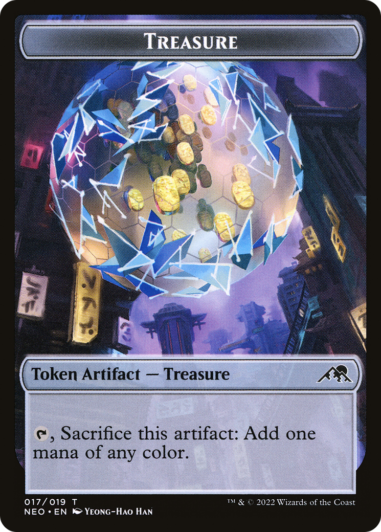 Treasure Token (NEO-017) - Kamigawa: Neon Dynasty Tokens