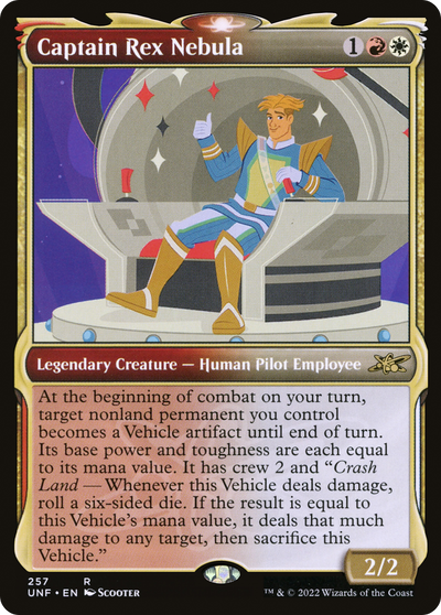 Captain Rex Nebula (Showcase) (UNF-257) - Unfinity: (Showcase) Foil