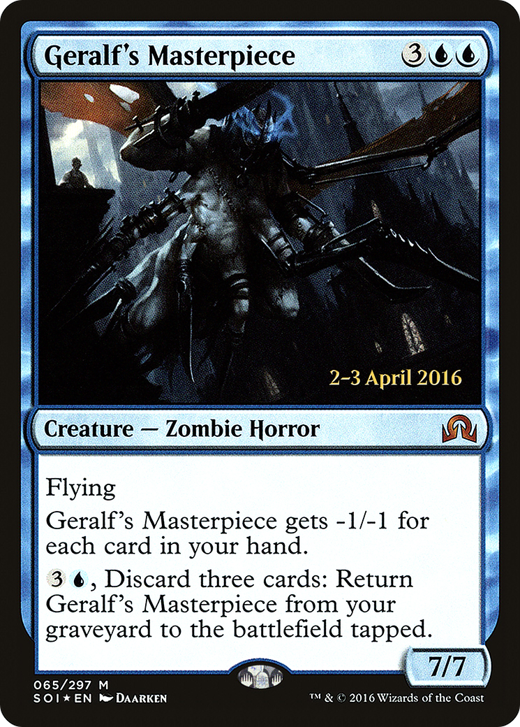 Geralf's Masterpiece (PRE-065) - Shadows over Innistrad Promos Foil