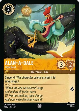Alan-a-Dale - Loyal Bard (7/204) - Wilds Unknown Cold Foil