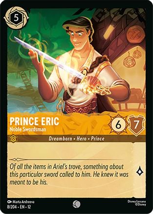 Prince Eric - Noble Swordsman (8/204) - Wilds Unknown Cold Foil