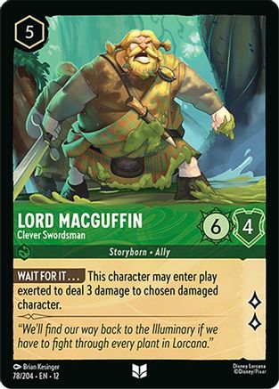Lord MacGuffin - Clever Swordsman (78/204) - Wilds Unknown Cold Foil