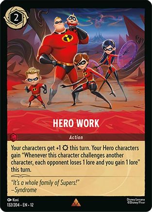 Hero Work (132/204) - Wilds Unknown Cold Foil