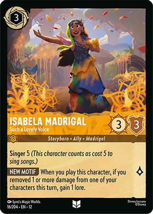 Isabela Madrigal - Such a Lovely Voice (16/204) - Wilds Unknown