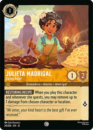 Julieta Madrigal - Caring Baker (24/204) - Wilds Unknown Cold Foil