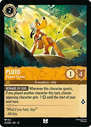 Pluto - Vigilant Traveler (25/204) - Wilds Unknown