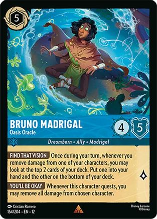 Bruno Madrigal - Oasis Oracle (154/204) - Wilds Unknown Cold Foil